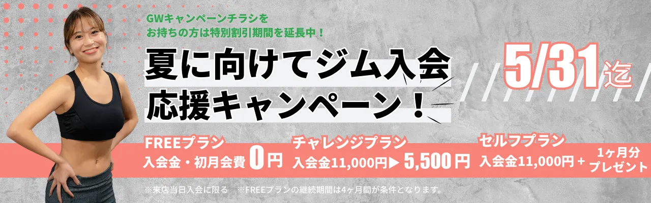 セルフィットWoman24 武蔵小山店のキャンペーン