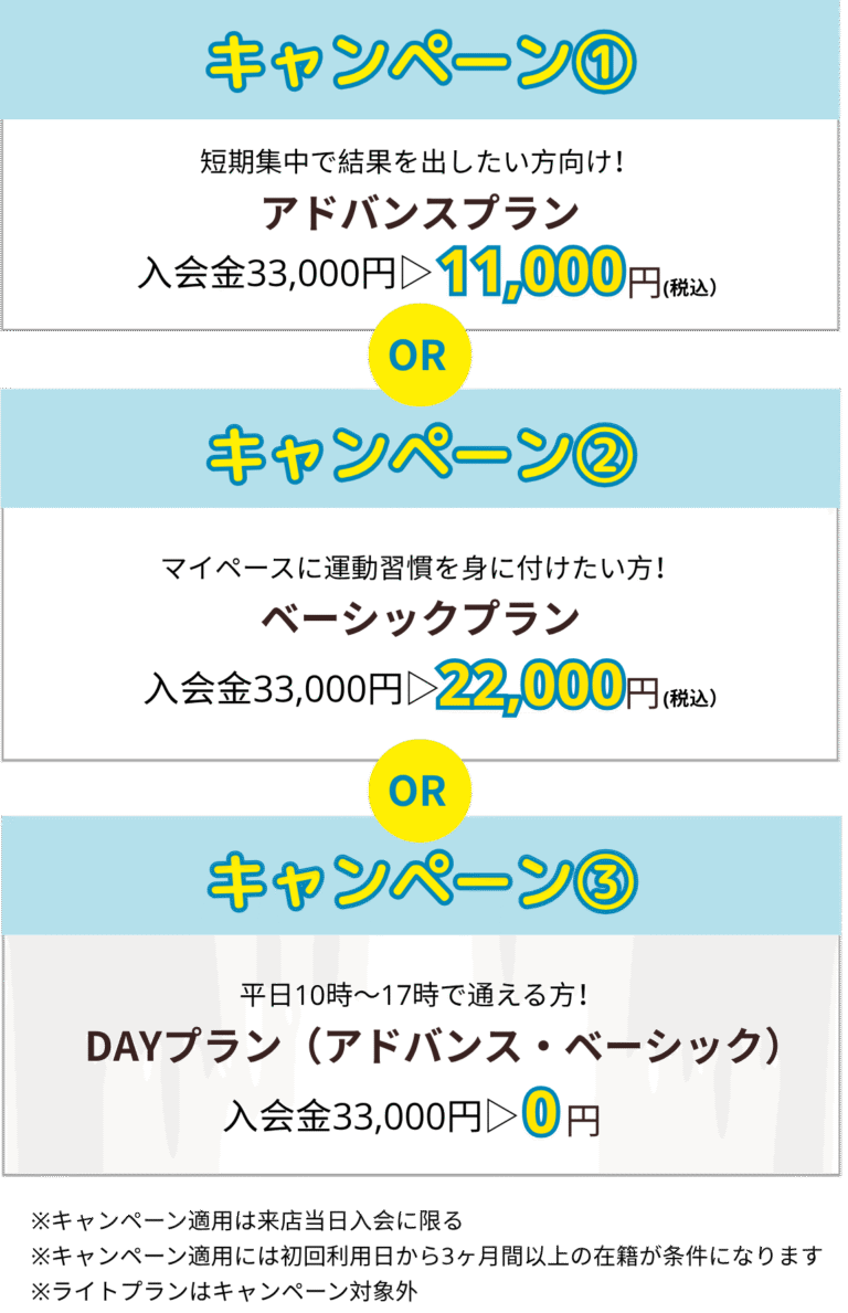 セルフィット`茅ヶ崎店のキャンペーン