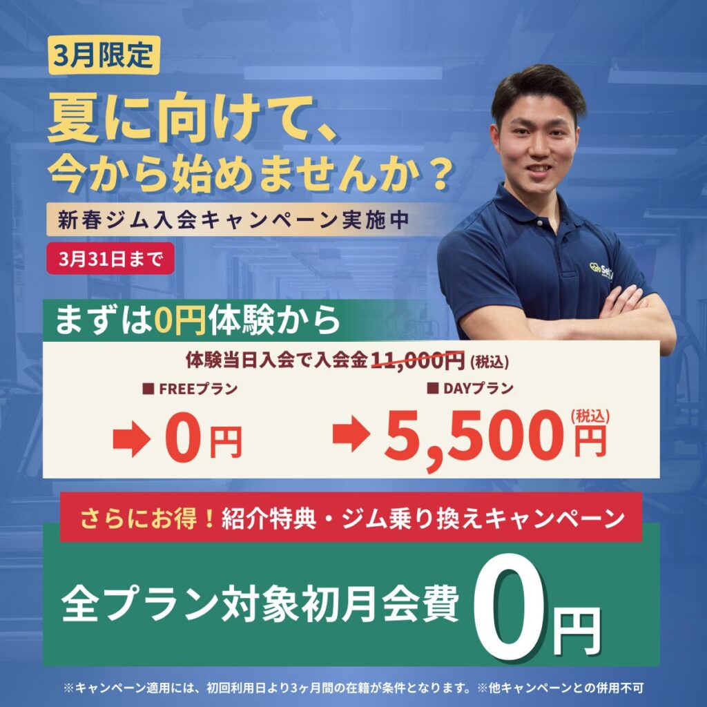 パーソナルジムセルフィット藤沢店のキャンペーン